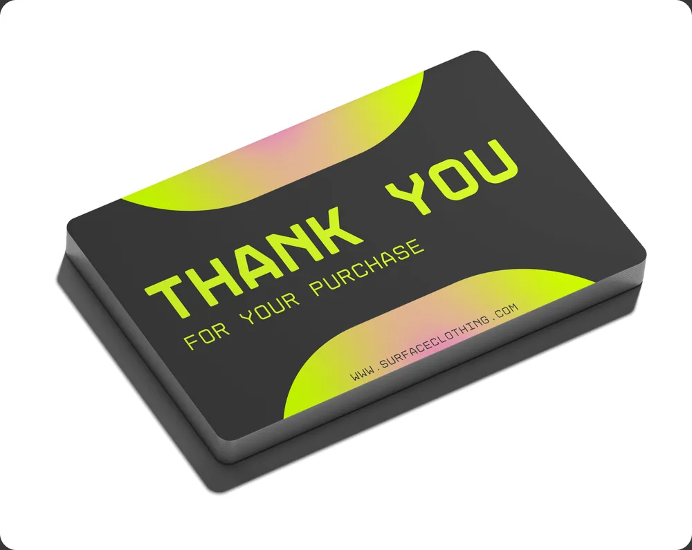 A thank you card.